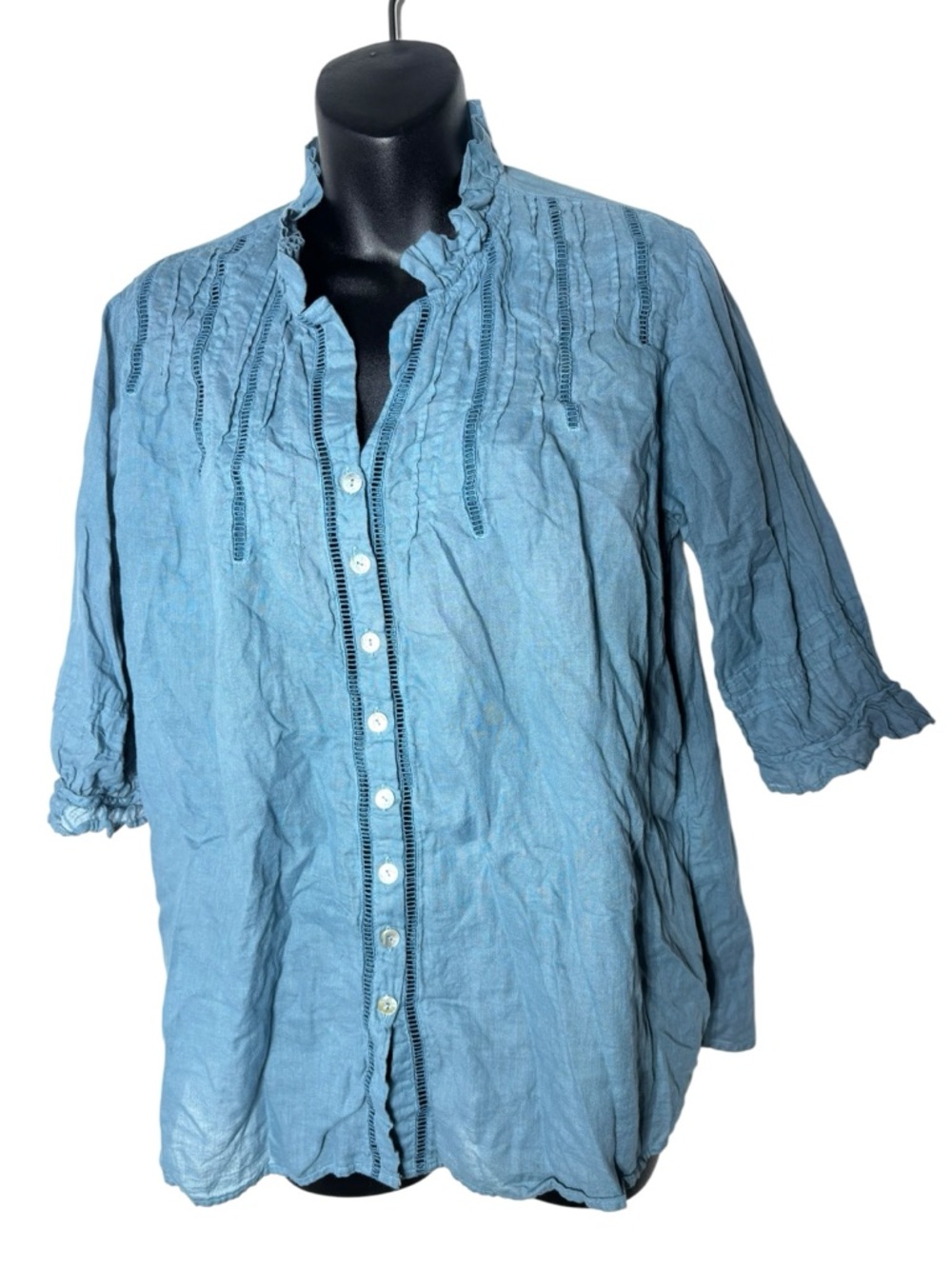 Jp & Mattie women’s P Alessandra blouse vintage inspired ruffled‎
